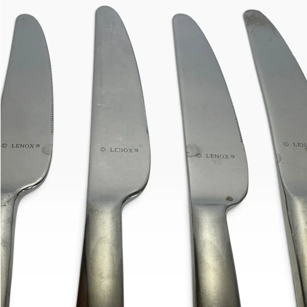 16pc Lenox Tin Can Alley Flatware 18/8 Stainless Steel Modern Pattern - Read